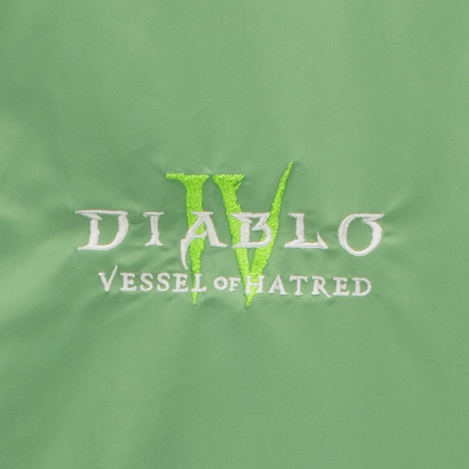 Diablo IV: Vessel of Hatred Green Zip-Up Bomber Jacket - Image 3