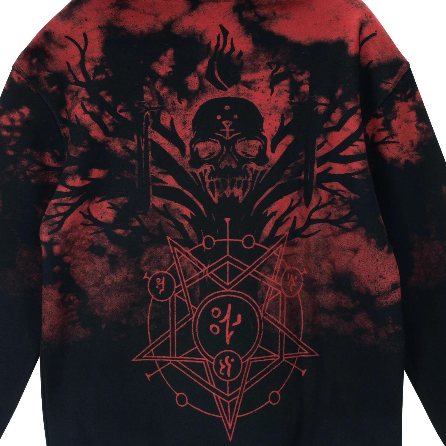 Diablo IV Black Tie-Dye Pullover Hoodie - Image 8