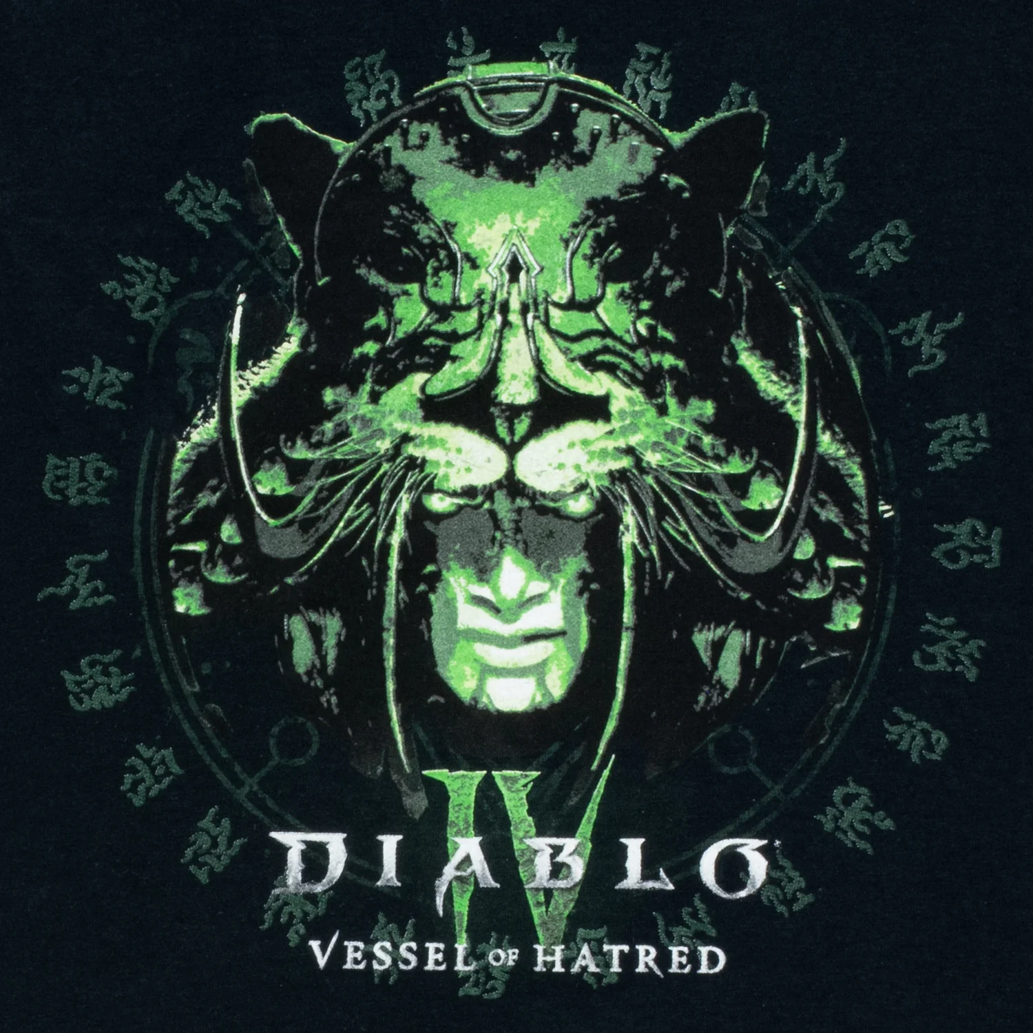 Diablo IV: Vessel of Hatred Glow-in-the-Dark Black T-Shirt - Image 5