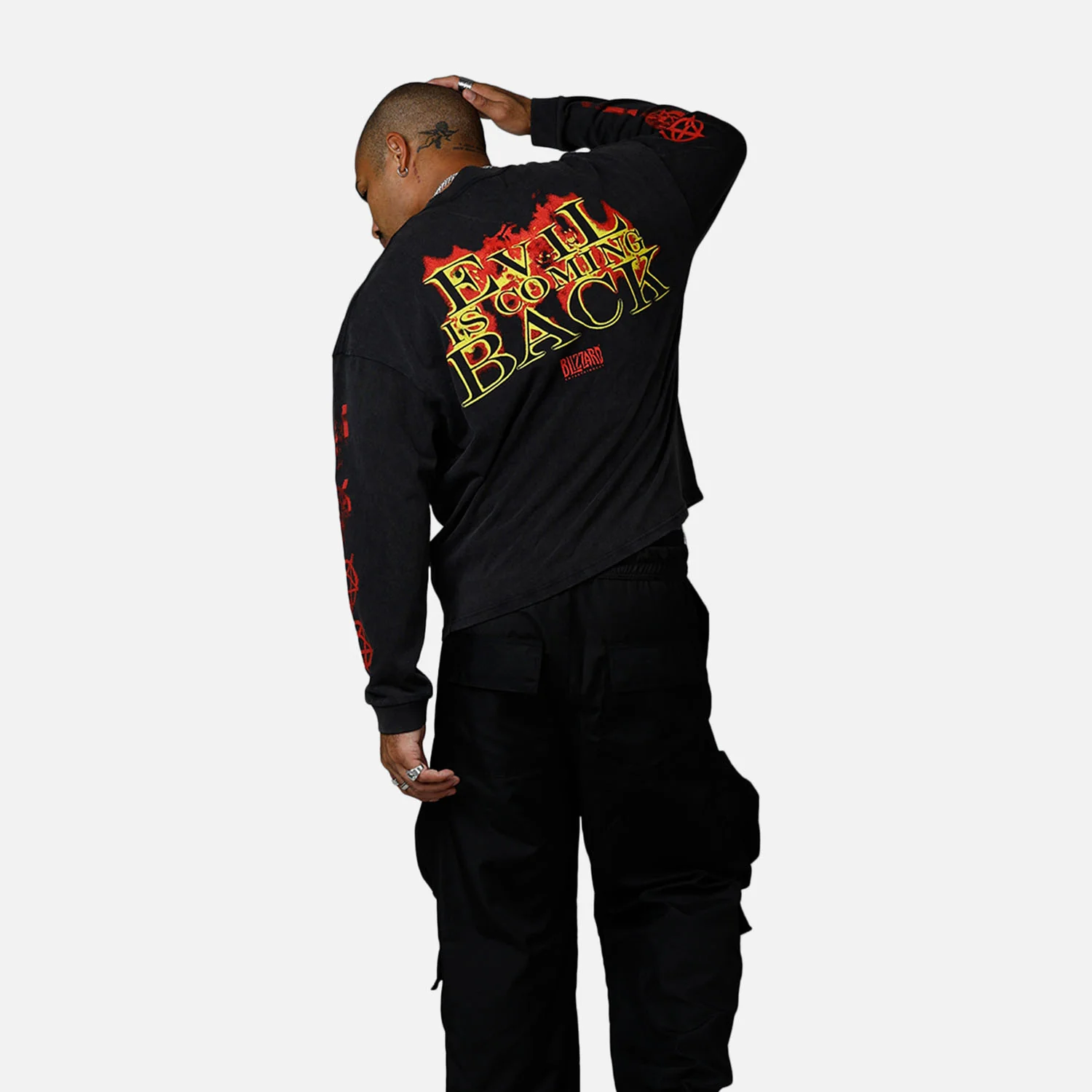 Diablo II Evil Has Survived Long Sleeve Black T-Shirt - Image 5