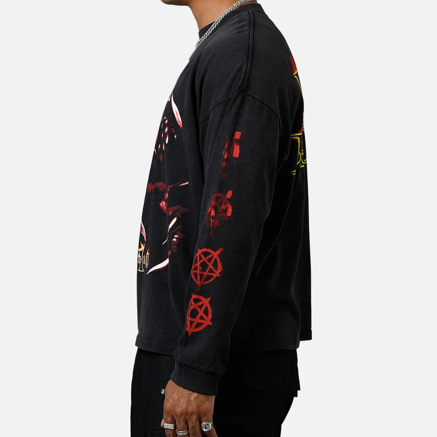 Diablo II Evil Has Survived Long Sleeve Black T-Shirt - Image 6
