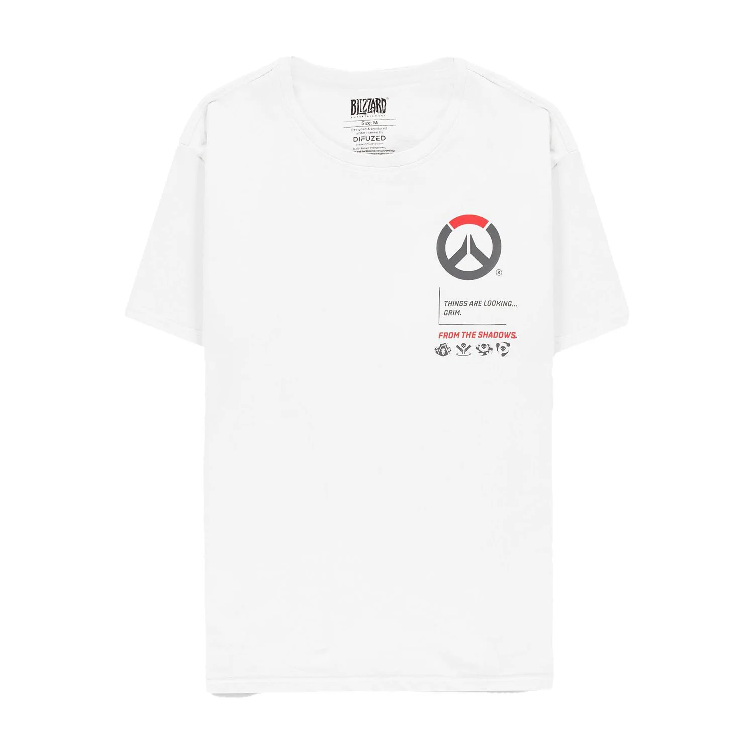 Overwatch Reaper Guns White T-Shirt - Image 2