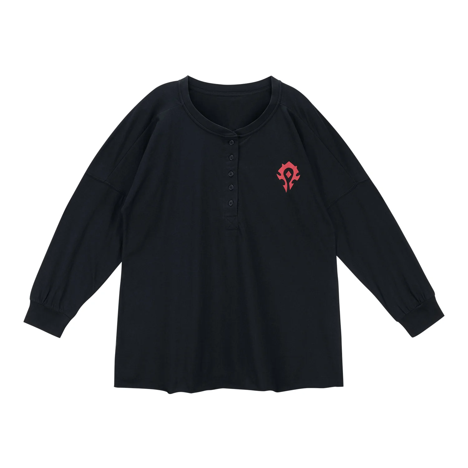World of Warcraft Horde Logo Women's Black Long Sleeve T-Shirt