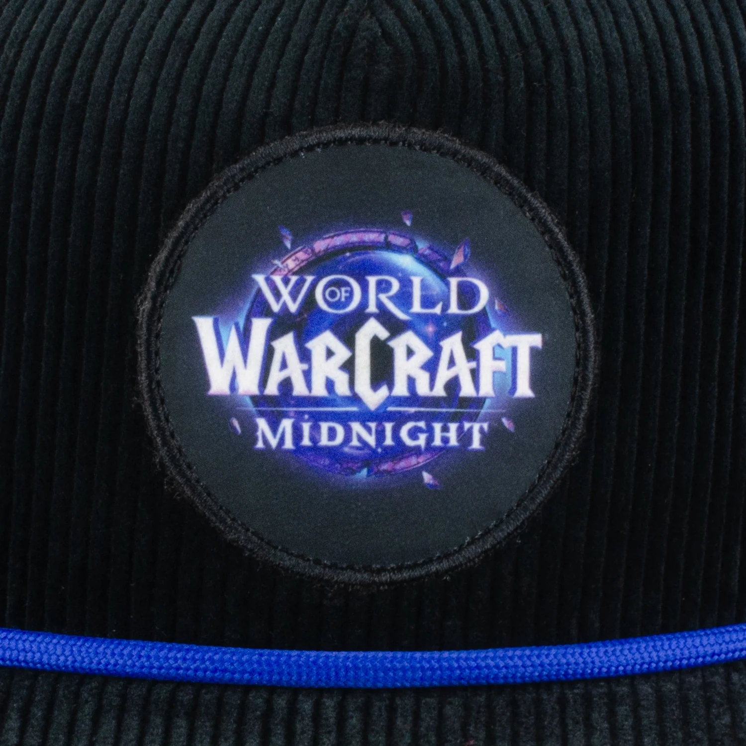 World of Warcraft: Midnight Logo Black Corduroy Snapback Hat - Image 3
