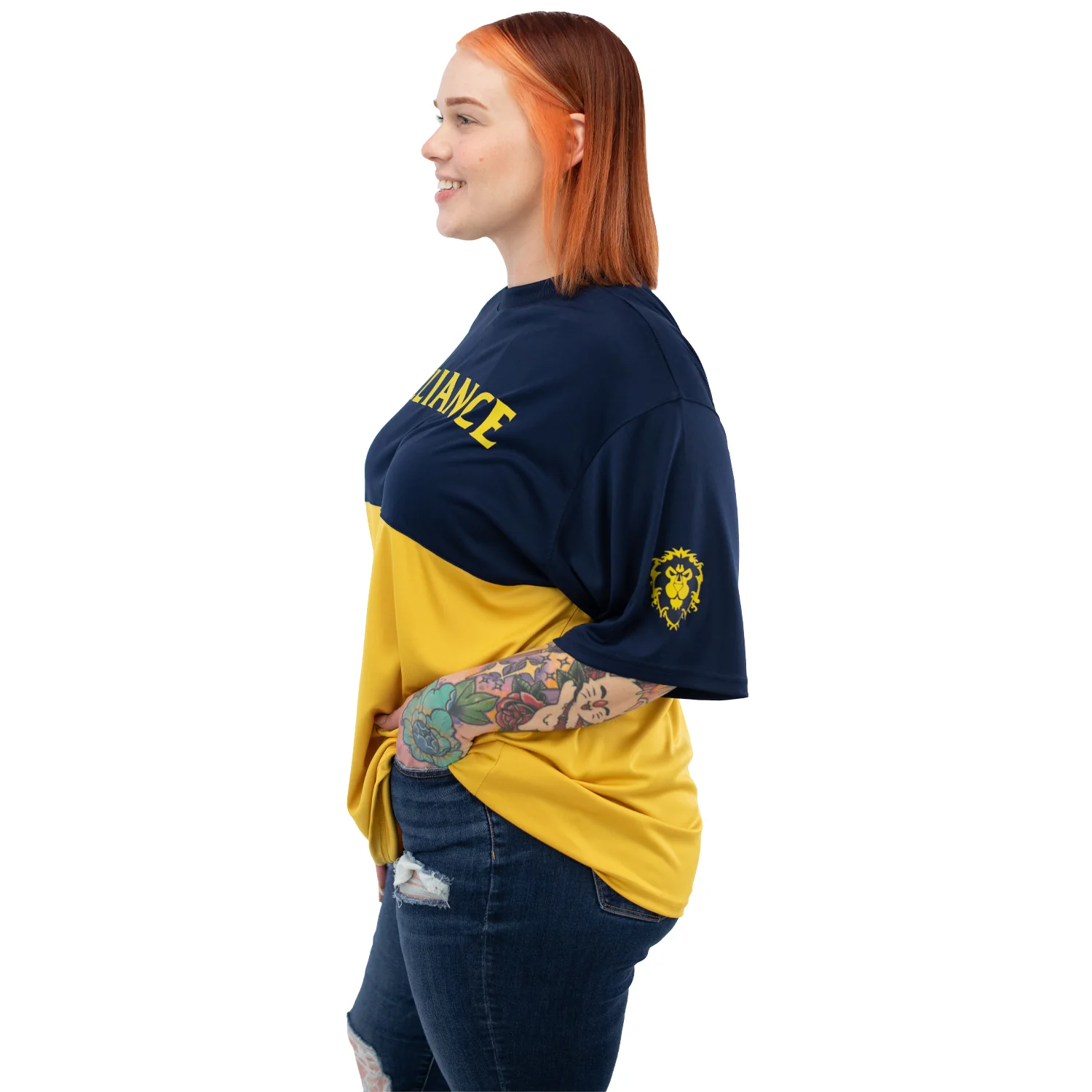 World of Warcraft Alliance Gold Colorblock T-Shirt - Image 3
