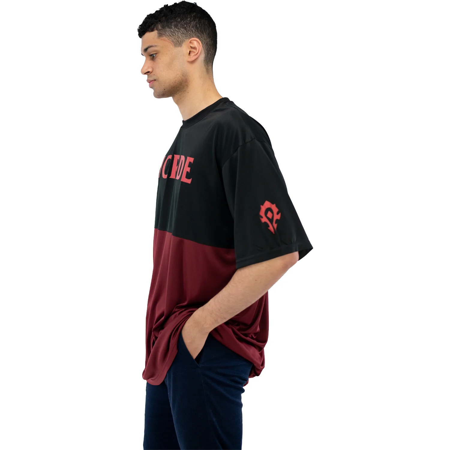 World of Warcraft Horde Red Colorblock T-Shirt - Image 3