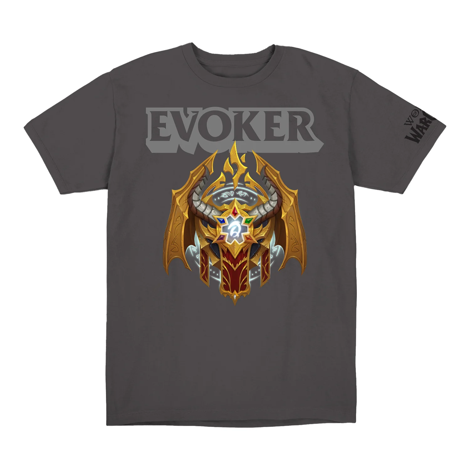 World of Warcraft Evoker Crest Grey T-Shirt